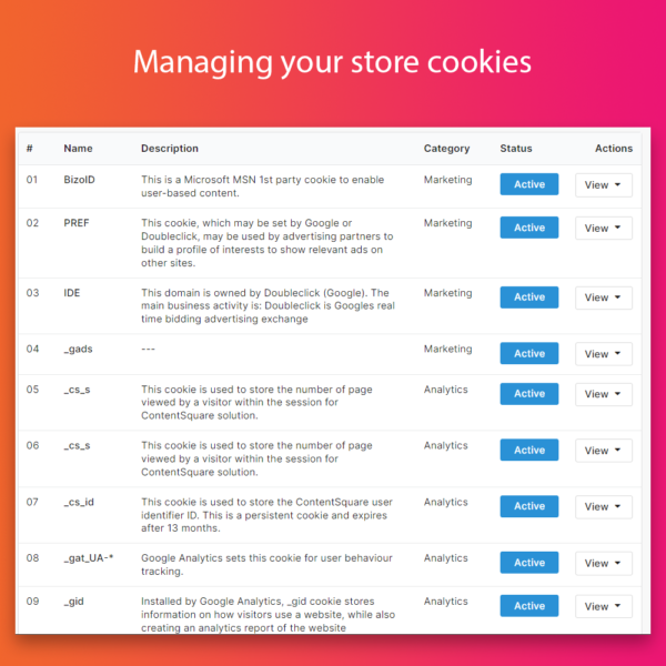 AT Cookie Management PRO GDPR/CCPA/APPI/PIPEDA