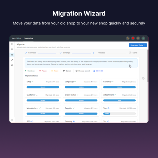 AT Migrate: sync, cloud backup and version upgrade