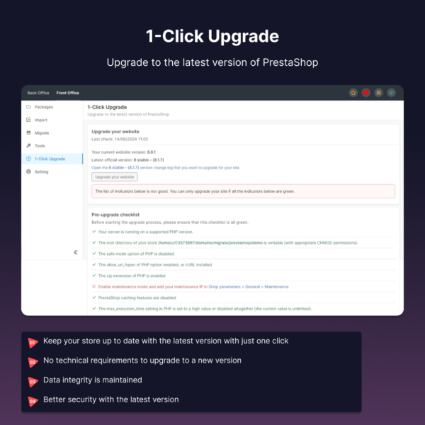 AT Migrate: sync, cloud backup and version upgrade